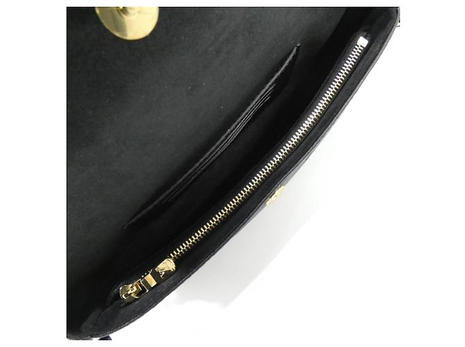 Borsa a Spalla Louis Vuitton Monogram Empreinte Wallet on Chain Ivy Nero - vista 6