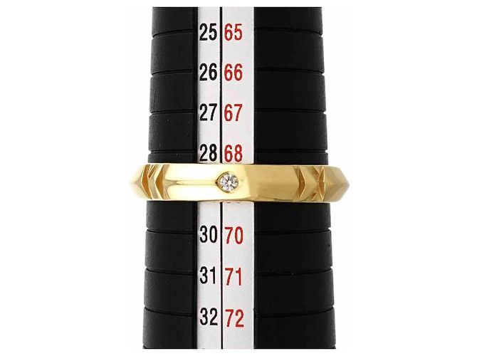 Tiffany & Co. Atlas Closed Narrow Ring with . Diamond in Yellow Gold () - view 5