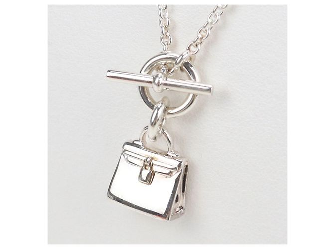 Hermès Collana Amuleto Kelly per Donne, Argento - vista 2