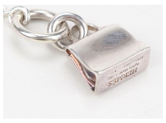 Hermès Collana Amuleto Kelly per Donne, Argento - vista 3