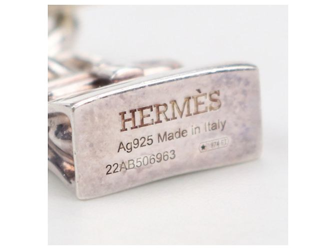 Hermès Collana Amuleto Kelly per Donne, Argento - vista 4