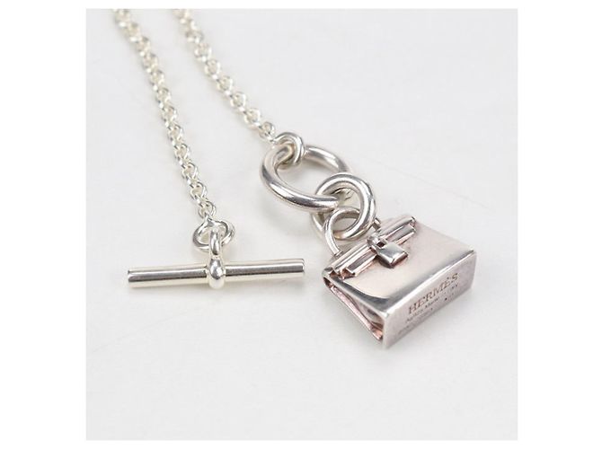 Hermès Collana Amuleto Kelly per Donne, Argento - vista 5