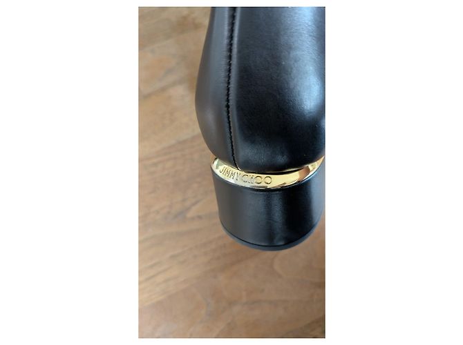 Botas altas Jimmy Choo Loren de cuero negro 41 - vista 13