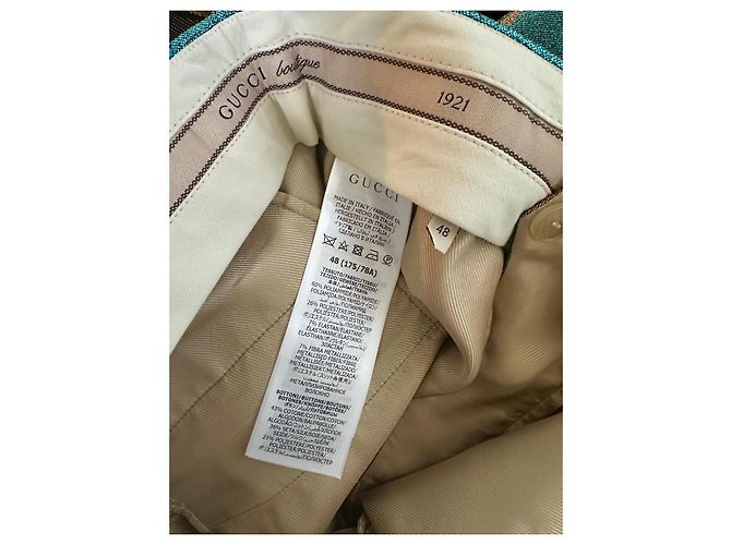 Completo Gucci Lamé Intarsia a righe blu e oro Nero D'oro Verde - vista 7