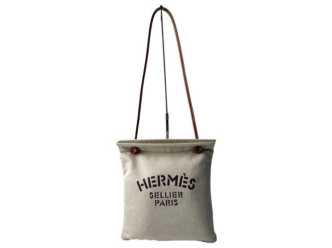 Hermès Borsa a Spalla Hermes Aline MM con Doppio Timbro Beige - vista 3