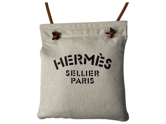 Hermès Borsa a Spalla Hermes Aline MM con Doppio Timbro Beige - vista 4