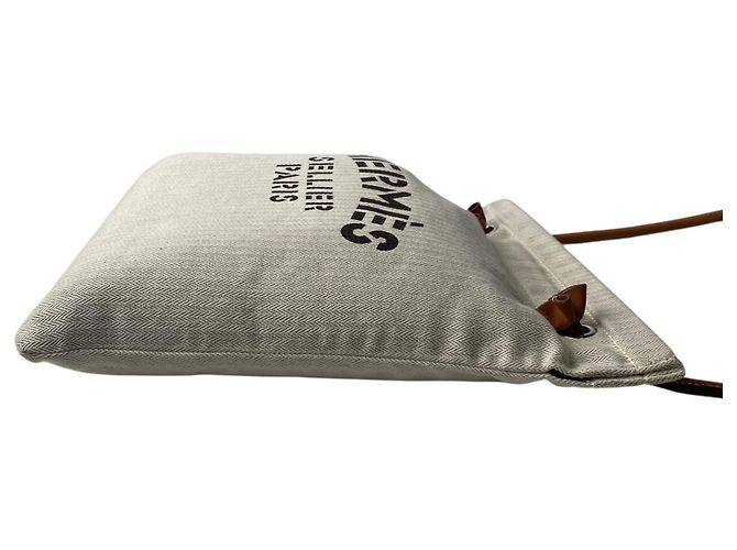 Hermès Borsa a Spalla Hermes Aline MM con Doppio Timbro Beige - vista 7