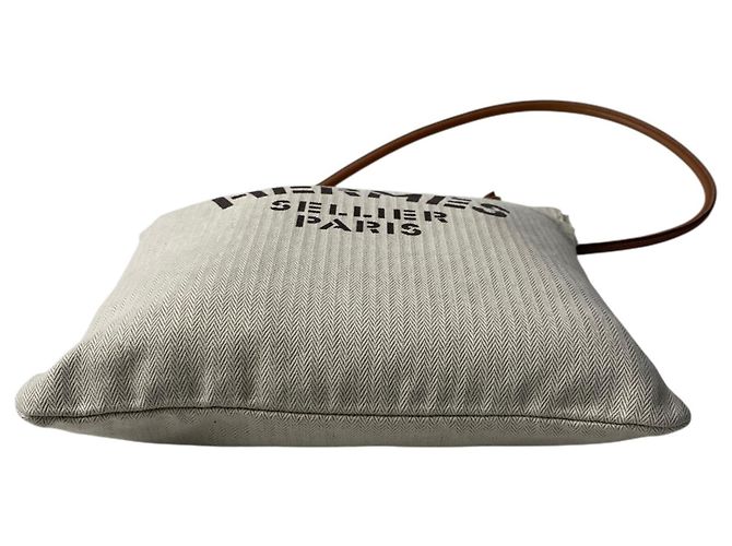 Hermès Borsa a Spalla Hermes Aline MM con Doppio Timbro Beige - vista 8