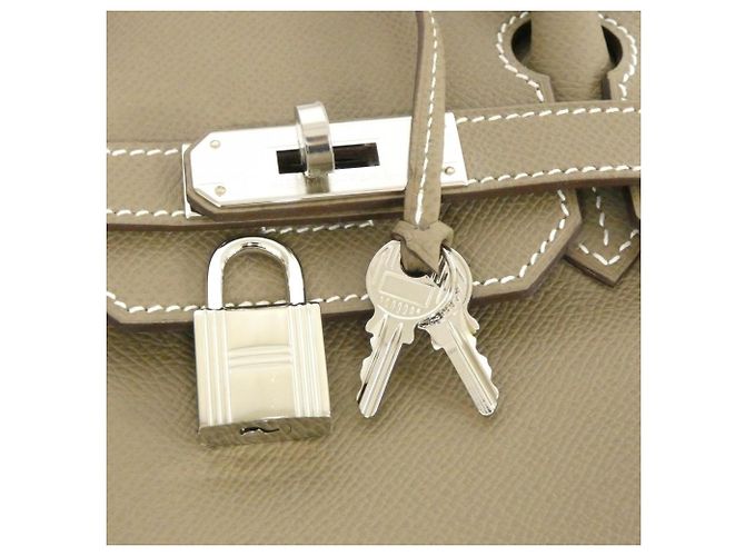 Borsa Birkin Hermès Marrone - vista 7