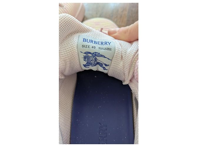 Burberry Schnürsneaker rosa Stoff Größe 40 Pink - Ansicht 7