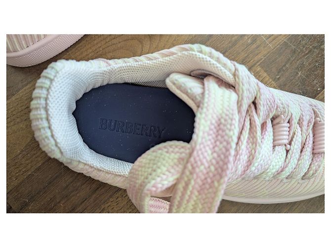 Burberry Schnürsneaker rosa Stoff Größe 40 Pink - Ansicht 8