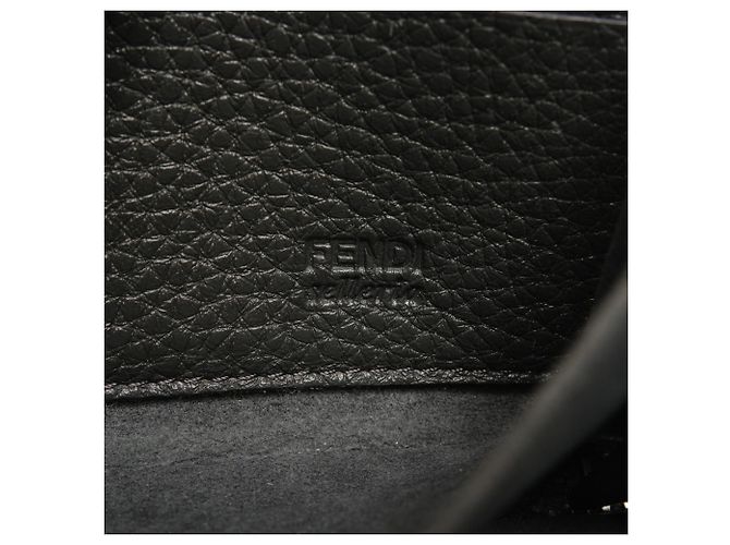 Cartera larga de cuero Selleria Fendi, gris, - vista 10