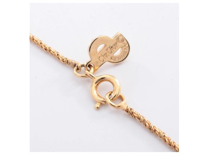 Collana Logo CD Christian Dior D'oro - vista 3
