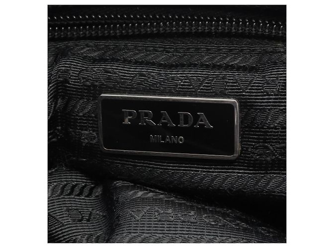 Saffiano Borsa a Spalla in Nylon Nero Prada - vista 4