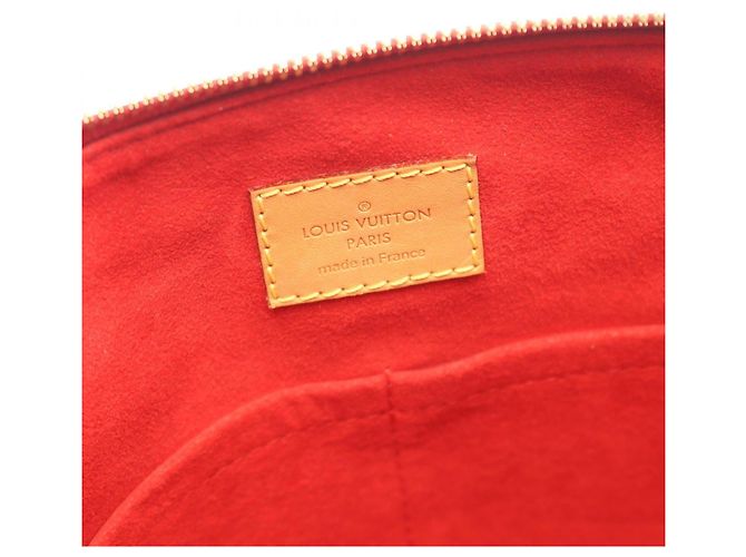Borsa Pallas Louis Vuitton Marrone Rosso Fuschia Monogramma - vista 4