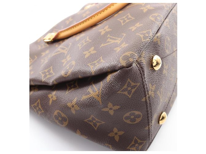 Borsa Pallas Louis Vuitton Marrone Rosso Fuschia Monogramma - vista 6