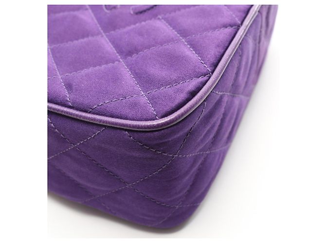 Bolso de Hombro de Tela Matelassé Chanel Púrpura - vista 7