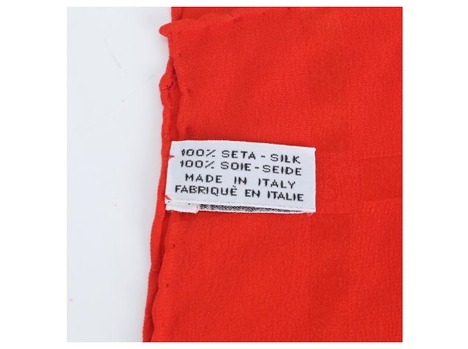 Bufanda/Bufanda de Seda Roja Chanel - Marca de Mujer - vista 8