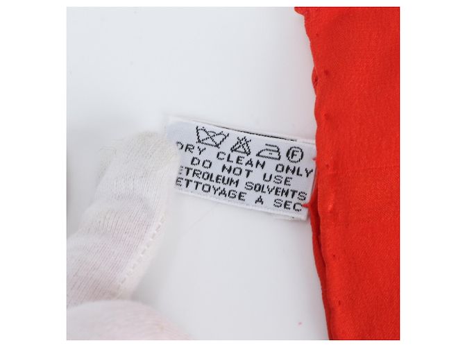 Bufanda/Bufanda de Seda Roja Chanel - Marca de Mujer - vista 9