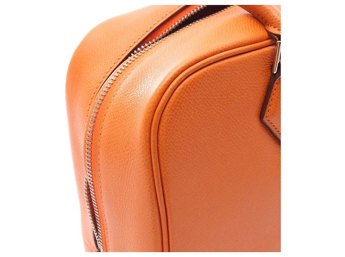 Borsa Hermès Plume in pelle e pelle Epsom, arancione per donne. - vista 11