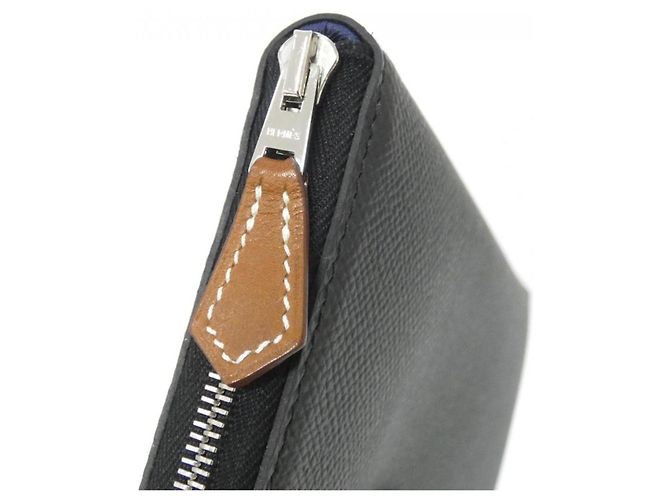 Hermès Hermes ONE TWO THREE Silk In Classic Wallet Black - view 3