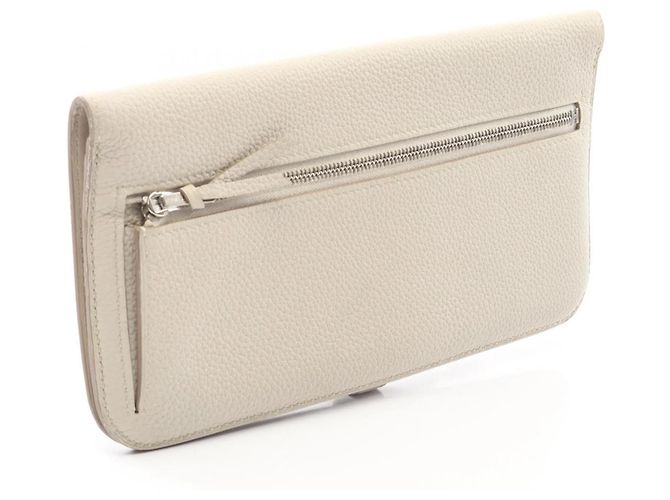 Cartera bi-fold larga Dogon de Hermès Crudo - vista 2