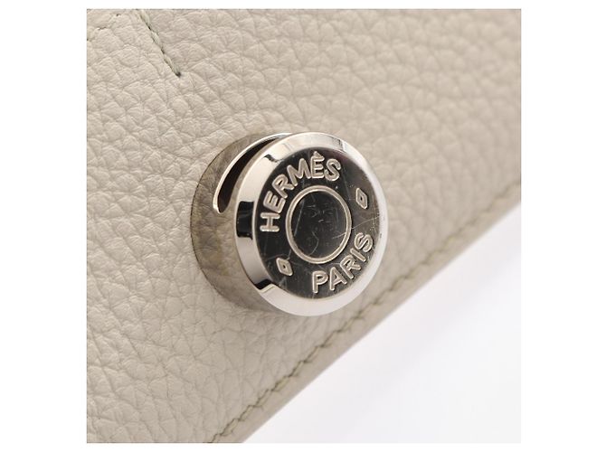 Cartera bi-fold larga Dogon de Hermès Crudo - vista 7