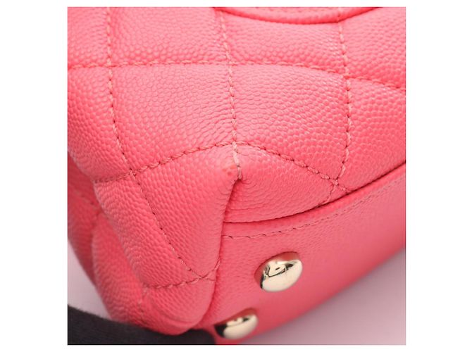 Chanel Coco Handle XXS Handbag Pink - view 9