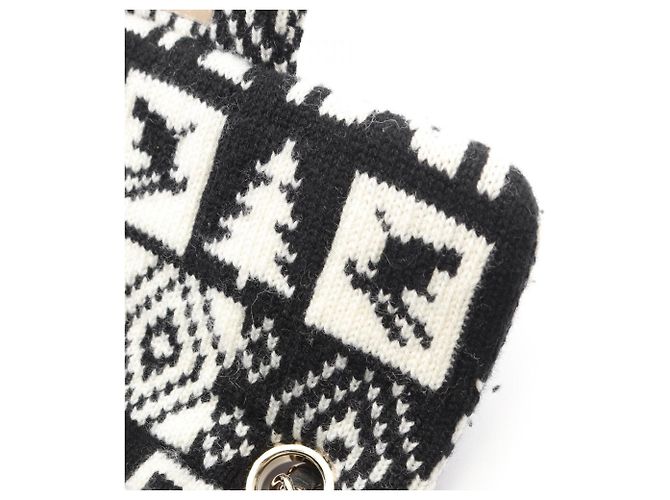 Chanel Coconeige Shoulder Bag Black White - view 7