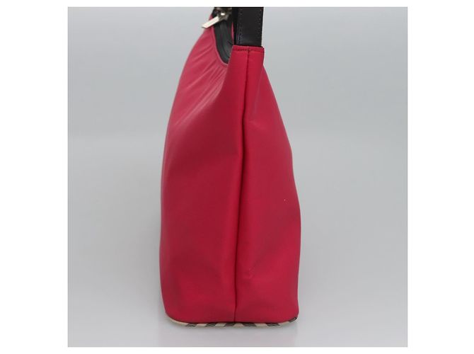 Burberry Nova Check Etichetta Blu Nylon Rosa - vista 3