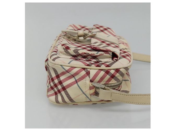 Burberry Nova Check Etichetta Blu Nylon Bianco - vista 3