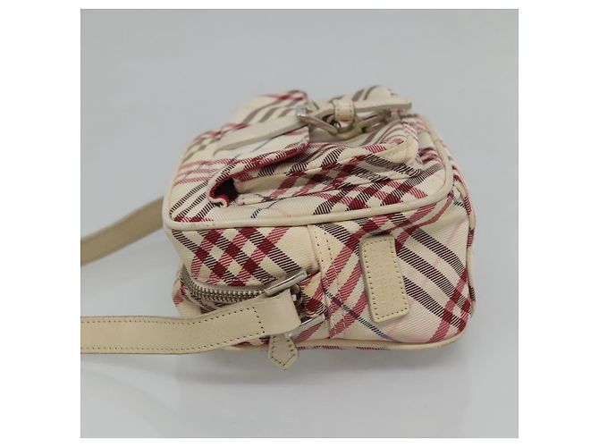 Burberry Nova Check Etichetta Blu Nylon Bianco - vista 4
