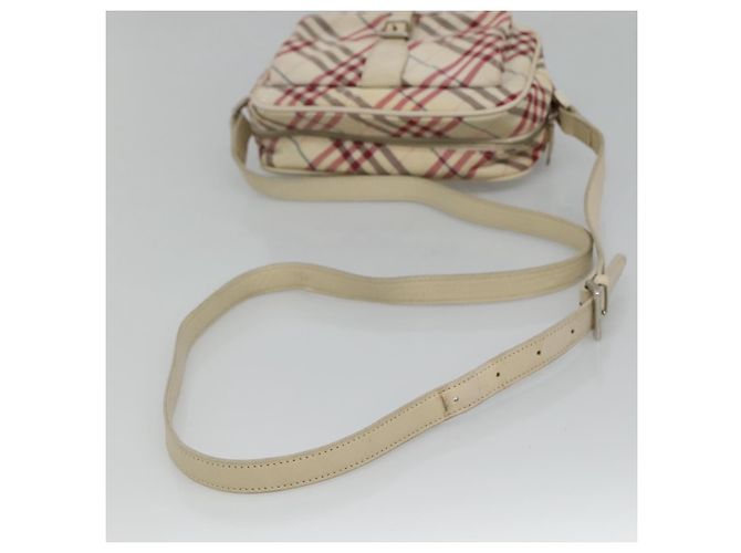 Burberry Nova Check Etichetta Blu Nylon Bianco - vista 7