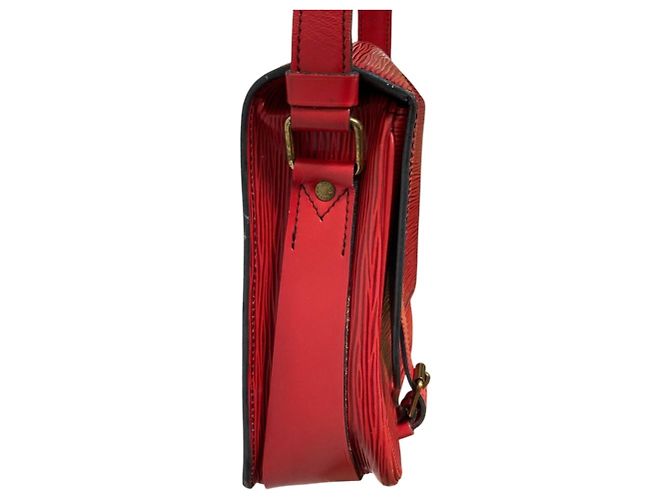 Borsa a Spalla Cartouchiere MM in Pelle Epi Louis Vuitton Rosso - vista 3