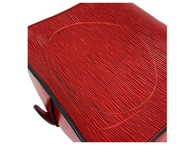 Borsa a Spalla Cartouchiere MM in Pelle Epi Louis Vuitton Rosso - vista 9