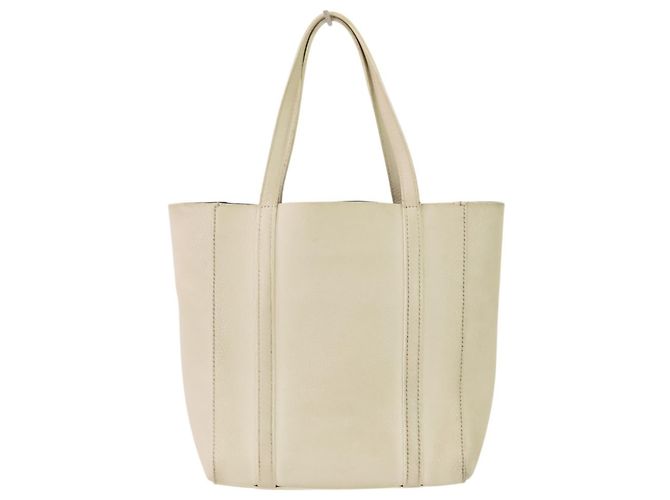 Borsa Tote Balenciaga Everyday Bianco sporco - vista 4