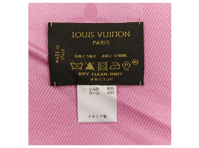 Monogramm Seiden-Wollschal von Louis Vuitton Pink - Ansicht 10