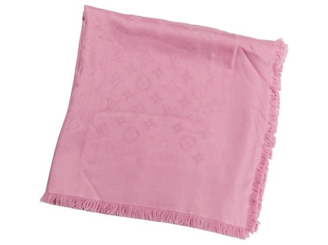 Monogramm Seiden-Wollschal von Louis Vuitton Pink - Ansicht 2