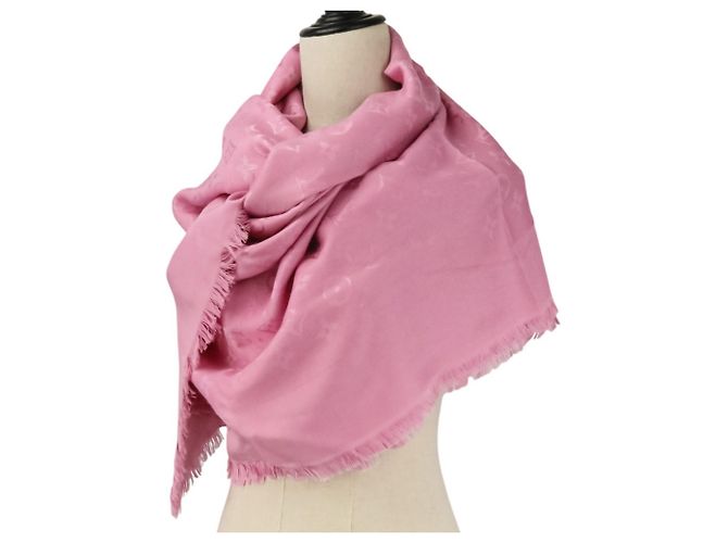 Monogramm Seiden-Wollschal von Louis Vuitton Pink - Ansicht 5