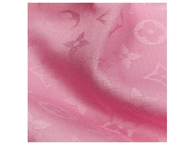 Monogramm Seiden-Wollschal von Louis Vuitton Pink - Ansicht 7