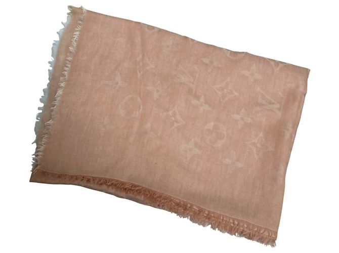 Monogramm Schal von Louis Vuitton Pink Beige - Ansicht 3