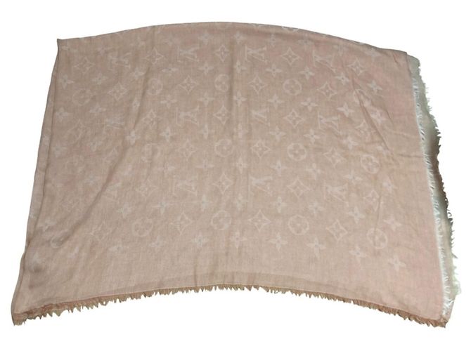 Monogramm Schal von Louis Vuitton Pink Beige - Ansicht 4