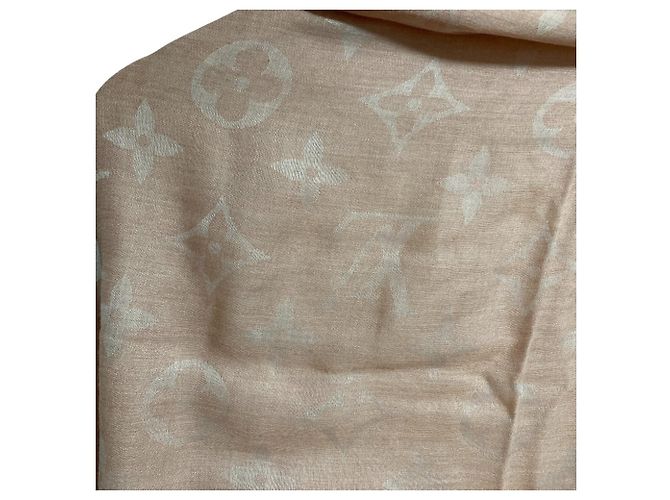 Monogramm Schal von Louis Vuitton Pink Beige - Ansicht 5