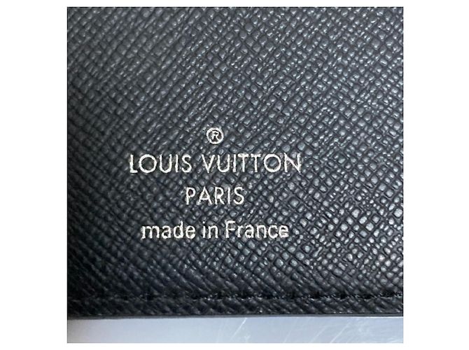 Louis Vuitton Daniel Graphite Portefeuille Brazza Bi-fold Long Wallet Black - view 6