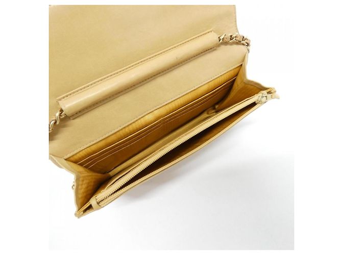 Cartera de Cadena CC Timeless de Chanel Beige - vista 9