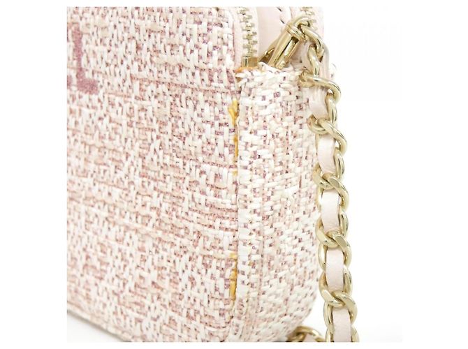 Cartera de Cadena Línea Deauville Chanel Rosa - vista 4