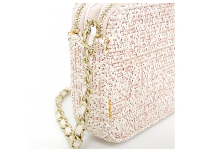 Cartera de Cadena Línea Deauville Chanel Rosa - vista 5