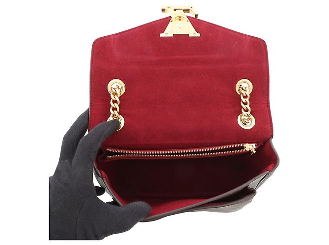 Borsa a Spalla Louis Vuitton Monogram Passy Chain da Donna Rosso - vista 7