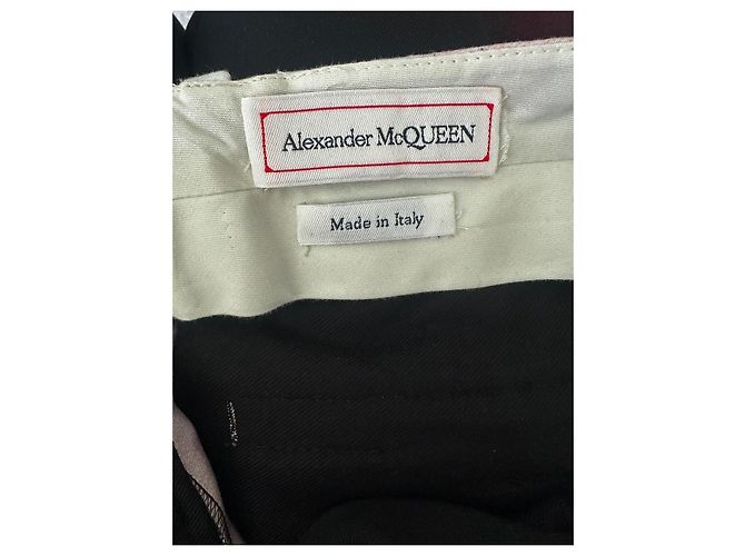Alexander McQueen Solarized Blumenmuster Twill Anzugset Schwarz Weiß Rot Blau - Ansicht 11