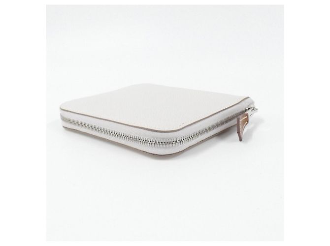 Hermes Hermès MORS & CO Silk in Compact Wallet White - view 2